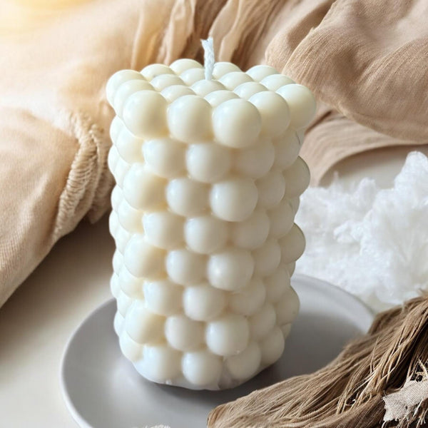 Pillar Scented Candle, Organic Soy Wax, Decorative Candle.